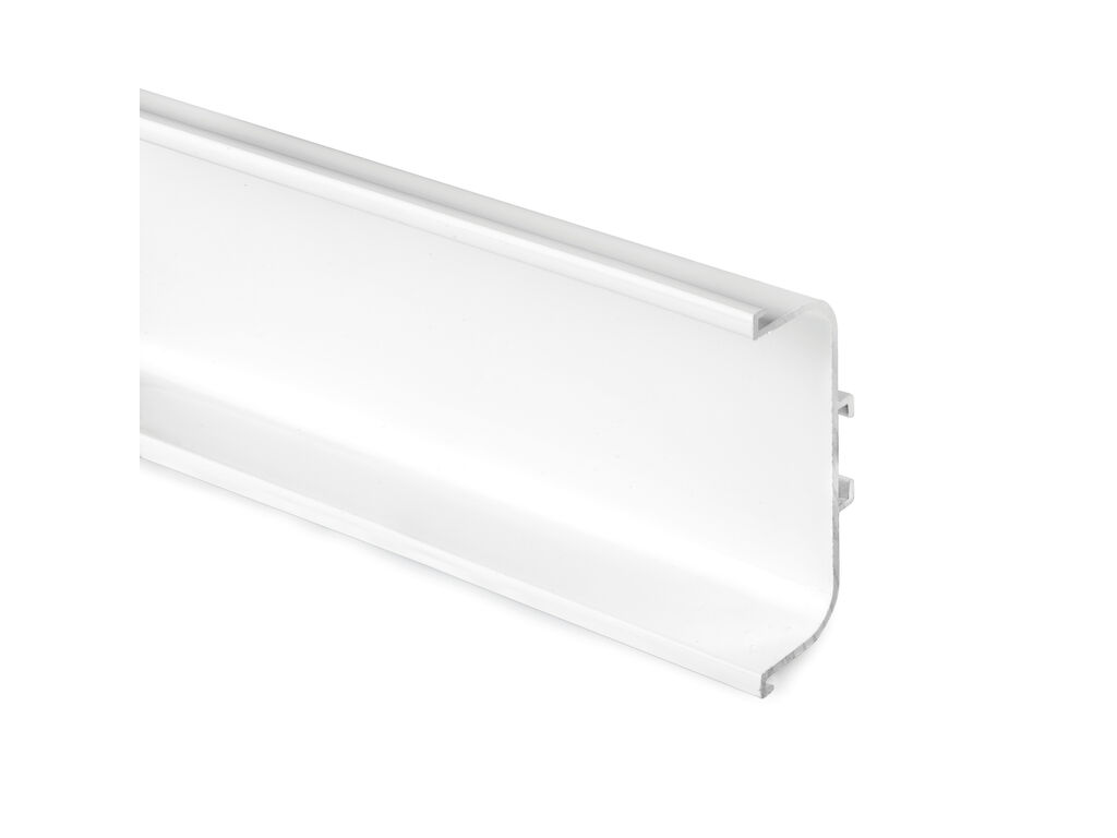 profilo gola superiore mm57,5x24,3 cm390 bianco opaco ral 9016 emuca.png Profilo Gola Centrale mm.70x24,3 cm.390 Alluminio Verniciato Bianco | Emuca - immagine 1
